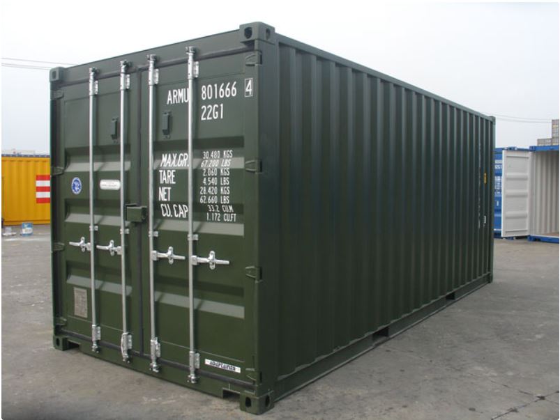 20ft Container S2- Original Doors New