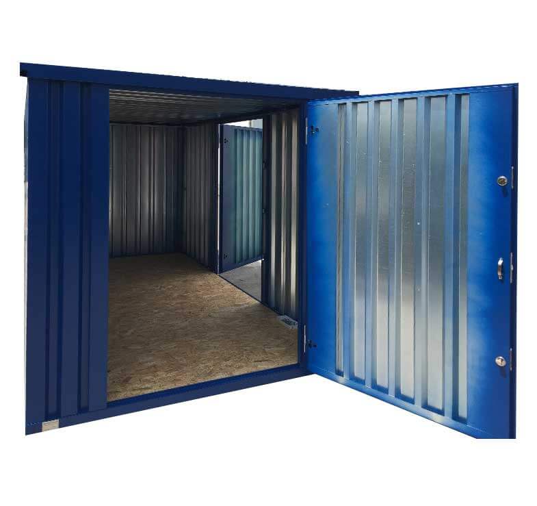 Powder Coated Flat Pack Container -Double Door 2m x 4m (6ft x13 ft)